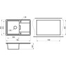Кухонная мойка GRANULA GR-7804 арктик (белый) 7804 APKTIK